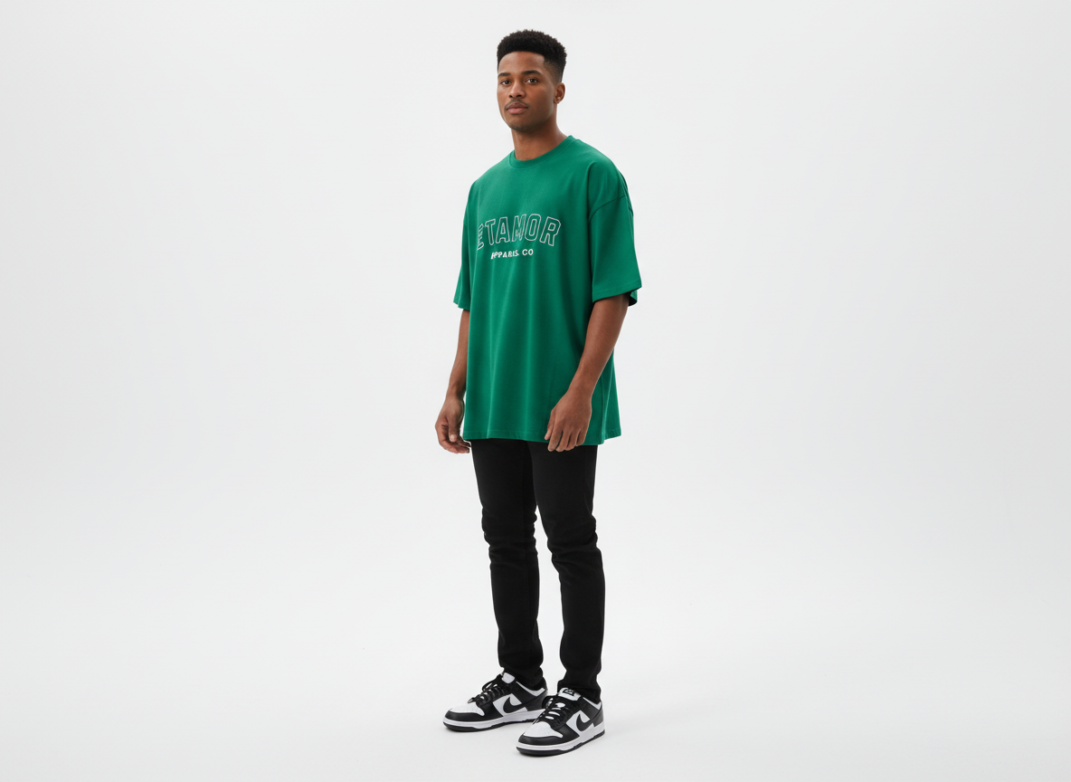 ETAMOR Loose Drop Shoulder Tee