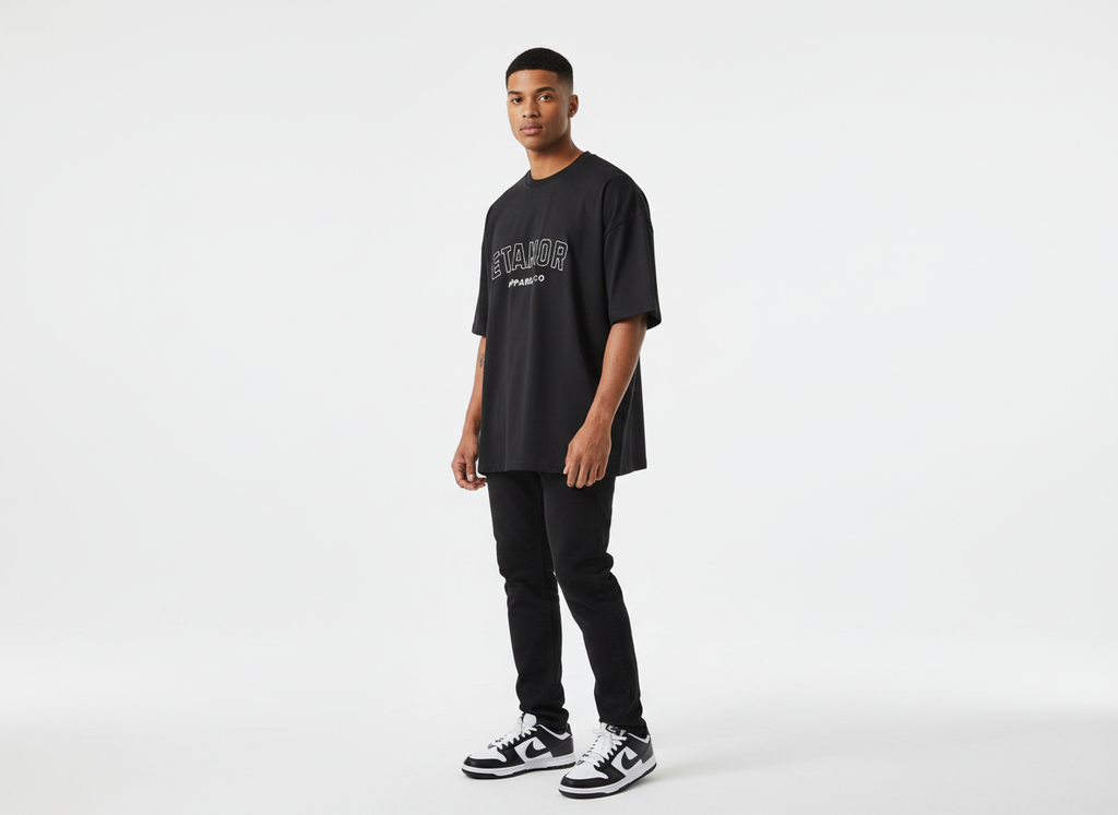 ETAMOR Loose Drop Shoulder Tee